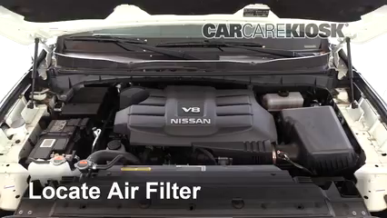 2018 Nissan Titan SV 5.6L V8 Extended Cab Pickup Air Filter (Engine) Check